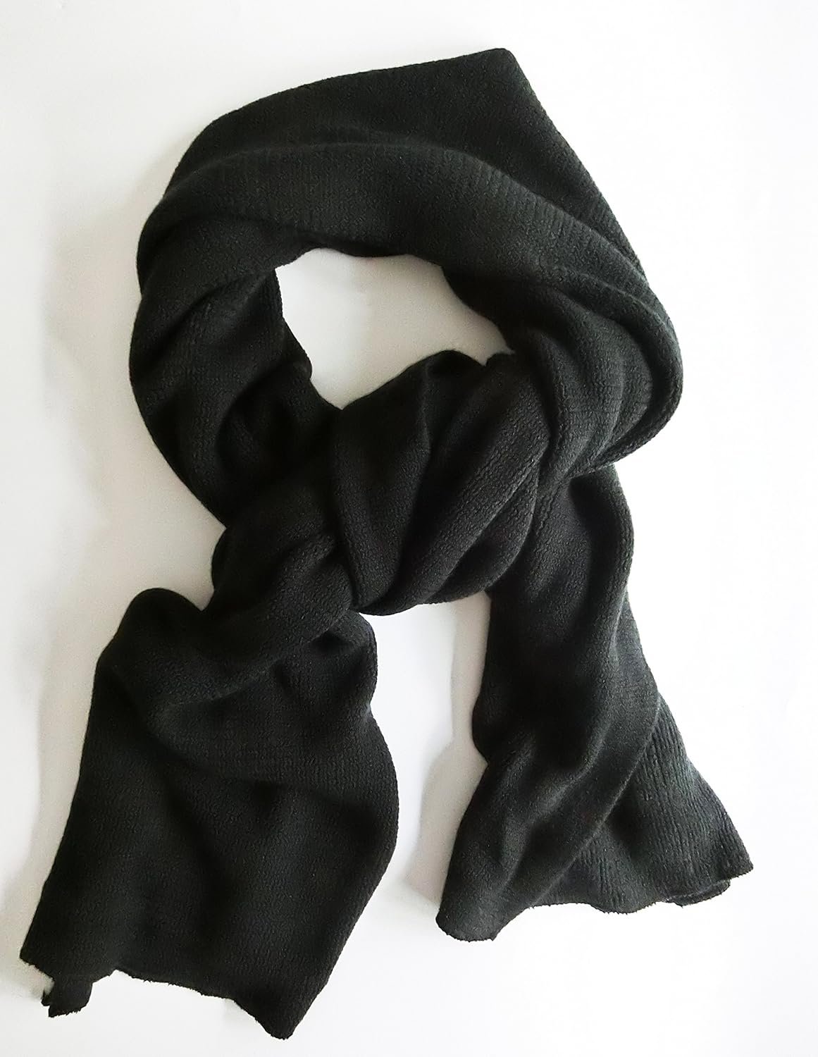 Wander Agio Womens Warm Long Shawl Winter Upset Large Scarf Pure Color Black at  Women’s Clothing store