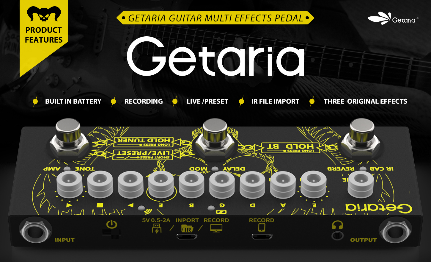 Watch Getaria Guitar Multi Effect Pedal Electric Guitar Combined Effects Pedal on Amazon Live