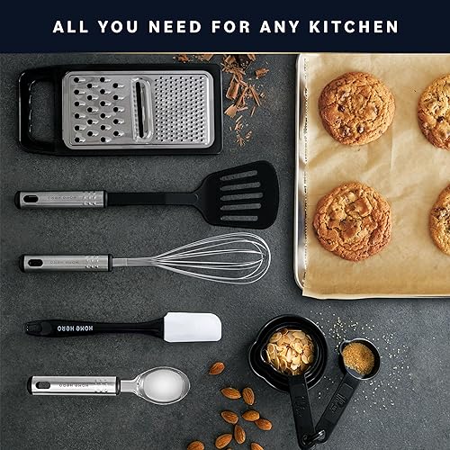 Miniatura 4 de Home Hero Juego de espátulas de silicona, espátulas y torneros de alto calor, utensilios de cocina, asas ergonómicas de acero, herramientas de