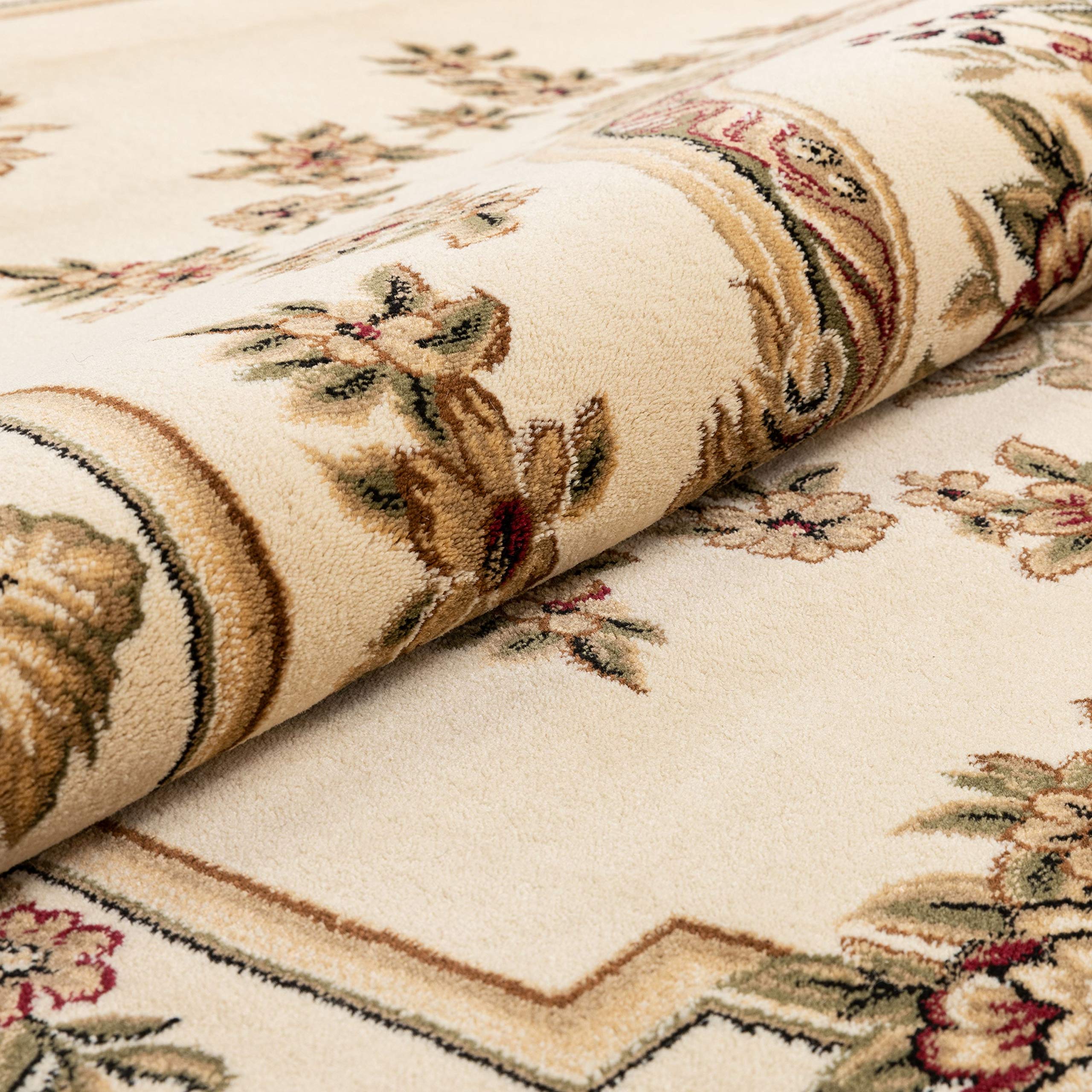 Pastoral Medallion Ivory French European Formal Traditional (5'3