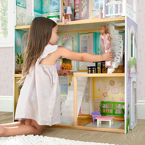 Miniatura 12 de Delta Children MySize Casa de Muñecas - Casa de Muñecas Grande de 3 Plantas con 7 Habitaciones Incluye 12 Accesorios - Para Muñecas de 12 Pulgadas -