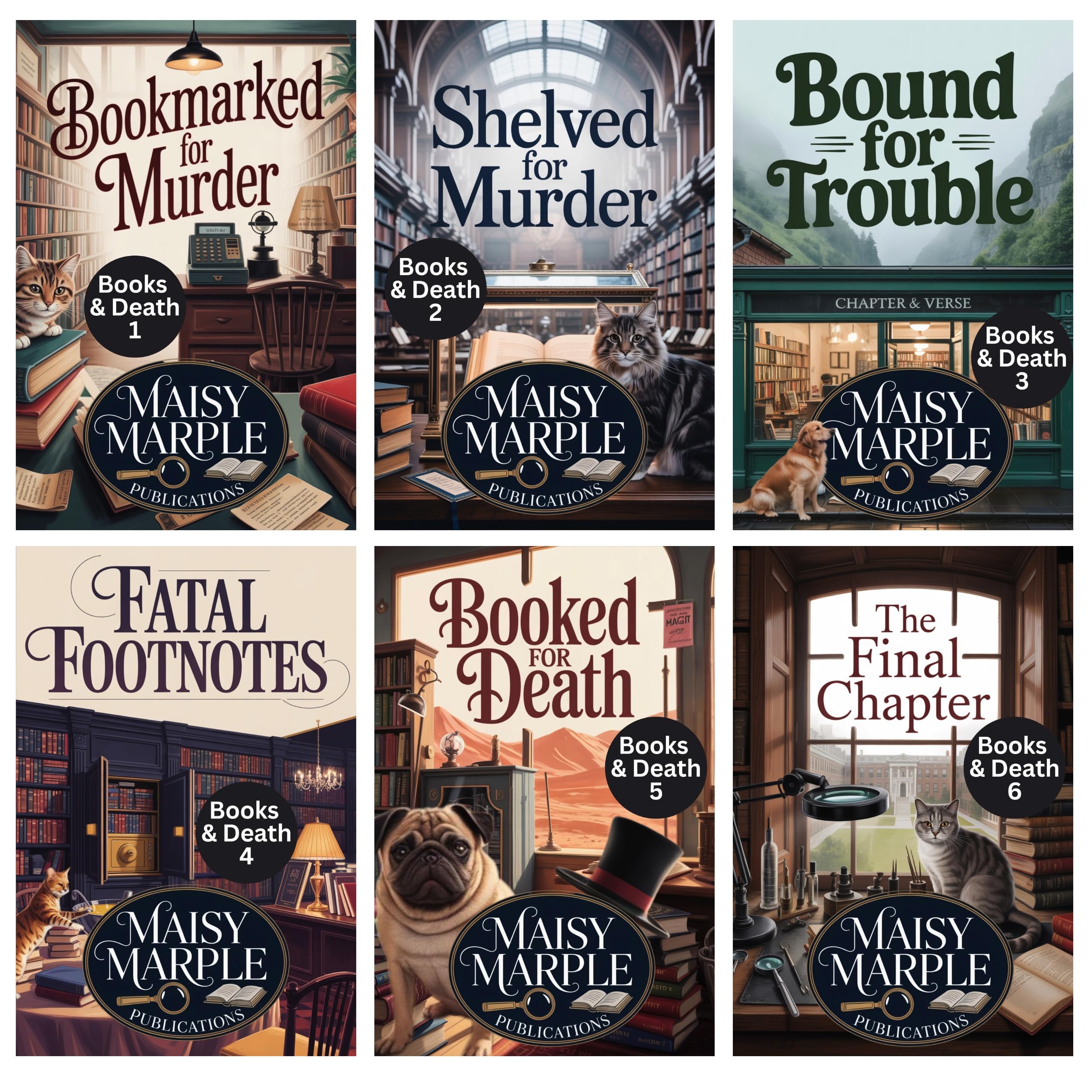 The Full Books and Death Mystery Series Collection (Off Beat Hobbies Cozy Mystery Collections)
