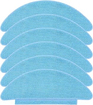 6 Pack Replacement Vacuum Mop Cloth Pads for Lubluelu SL60D SG60 SL61 Robotic Vacuum Cleaner, Reusable Cleaning Floor Microfiber Soft Pad