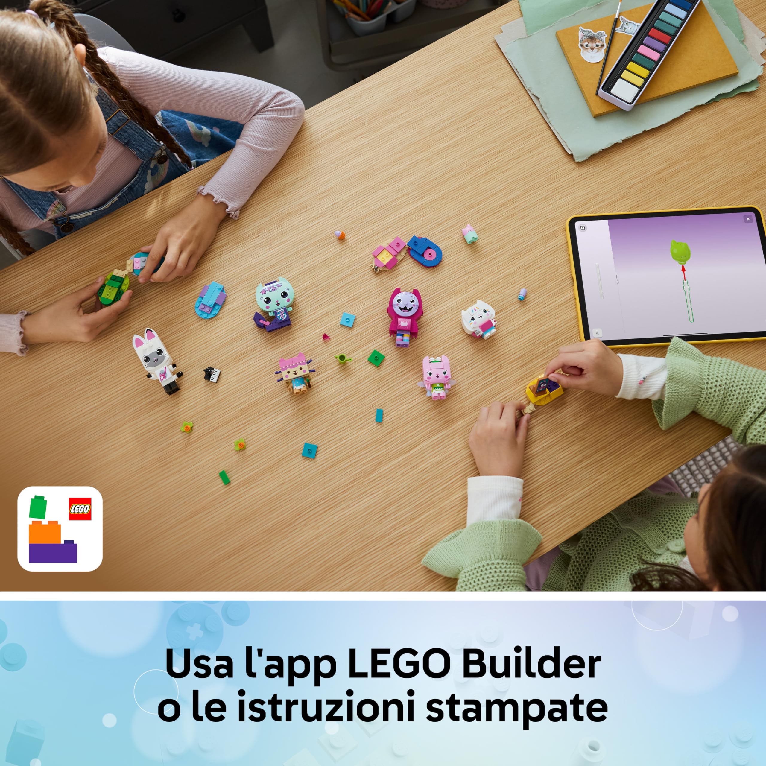 LEGO La Casa delle Bambole di Gabby Gli Amici Gattini di Gabby - Gioco Creativo con 6 Animali Giocattolo tra cui Siregatta e Gattina Fatina con Supporti - Regalo per Bambine e Fan da 6 Anni - 11215