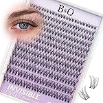 B&Q Venus Lash Clusters Invisible Band False Eyelashes Clusters Natural Cluster Eyelash Extensions Comfortable Individual Lashes Extension DIY Soft Eyelash Clusters Venus-MIX8-18mm