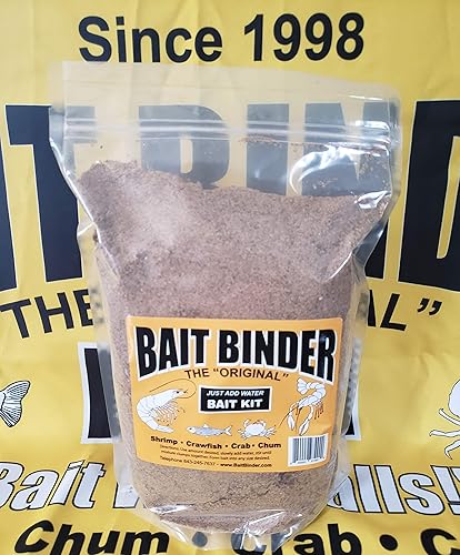 Bait Binder Kit de cebo - El 'original' - Camarones, cangrejo, cangrejo, chum - 5 libras