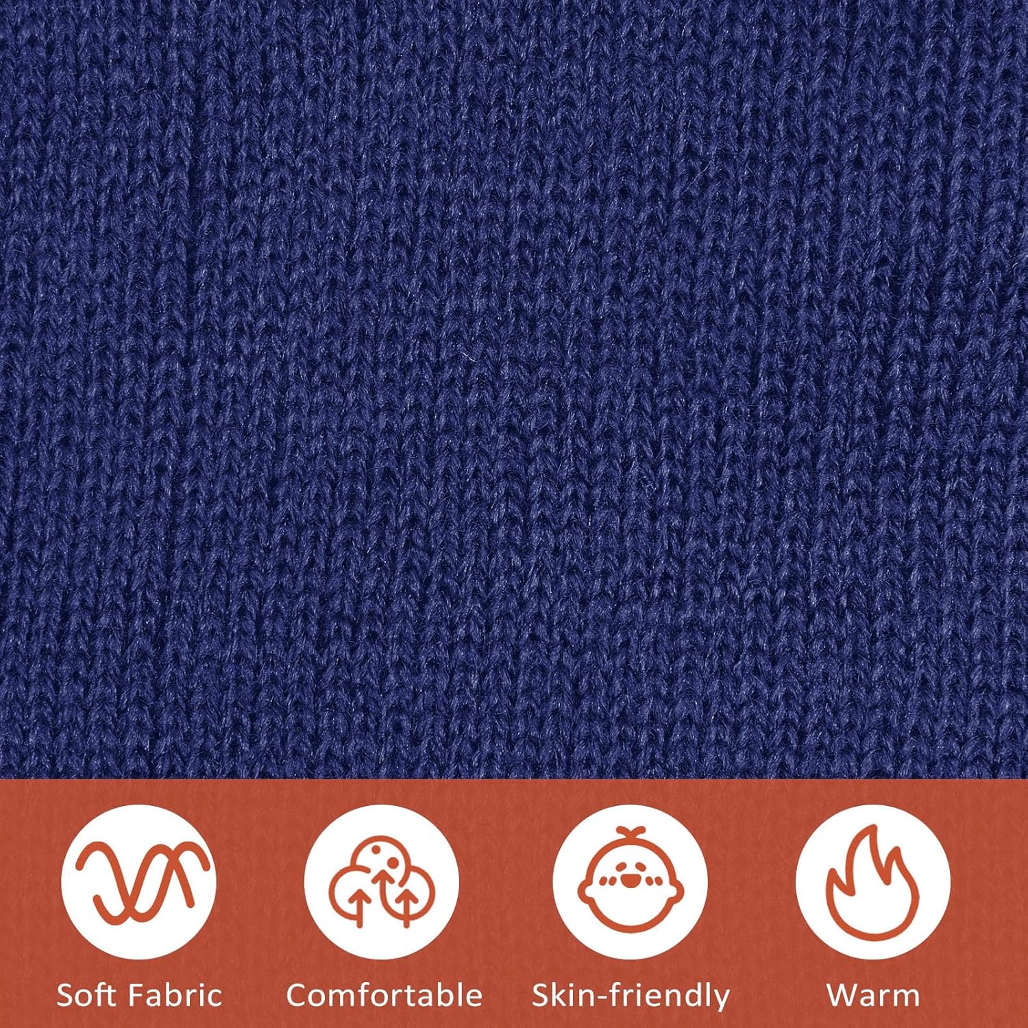 SATINIOR 50 Pack Winter Hats Bulk Beanies Unisex Knit Skull Caps Warm Stocking Hat for Adults Homeless - Image 4