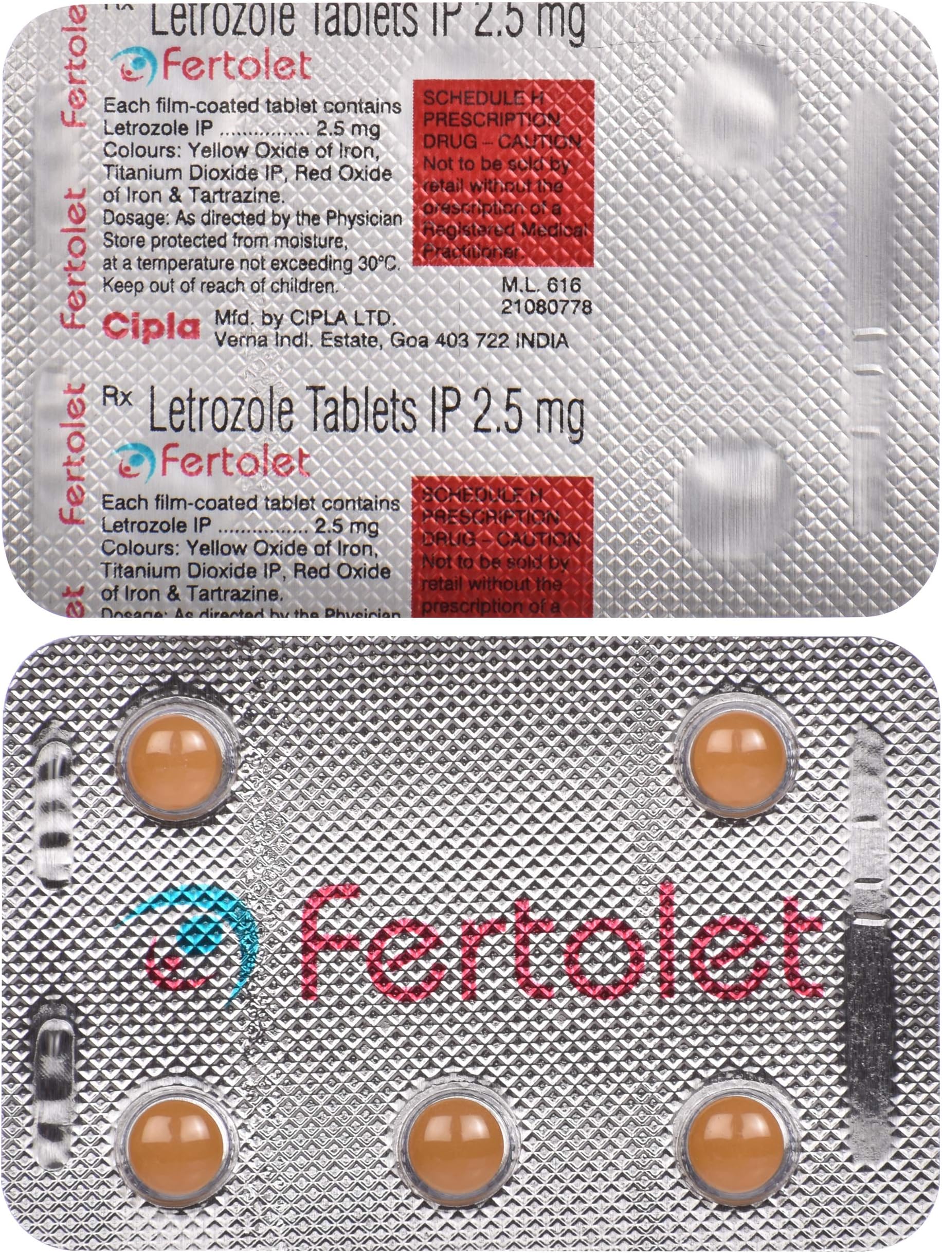 Fertolet - Strip of 5 Tablets