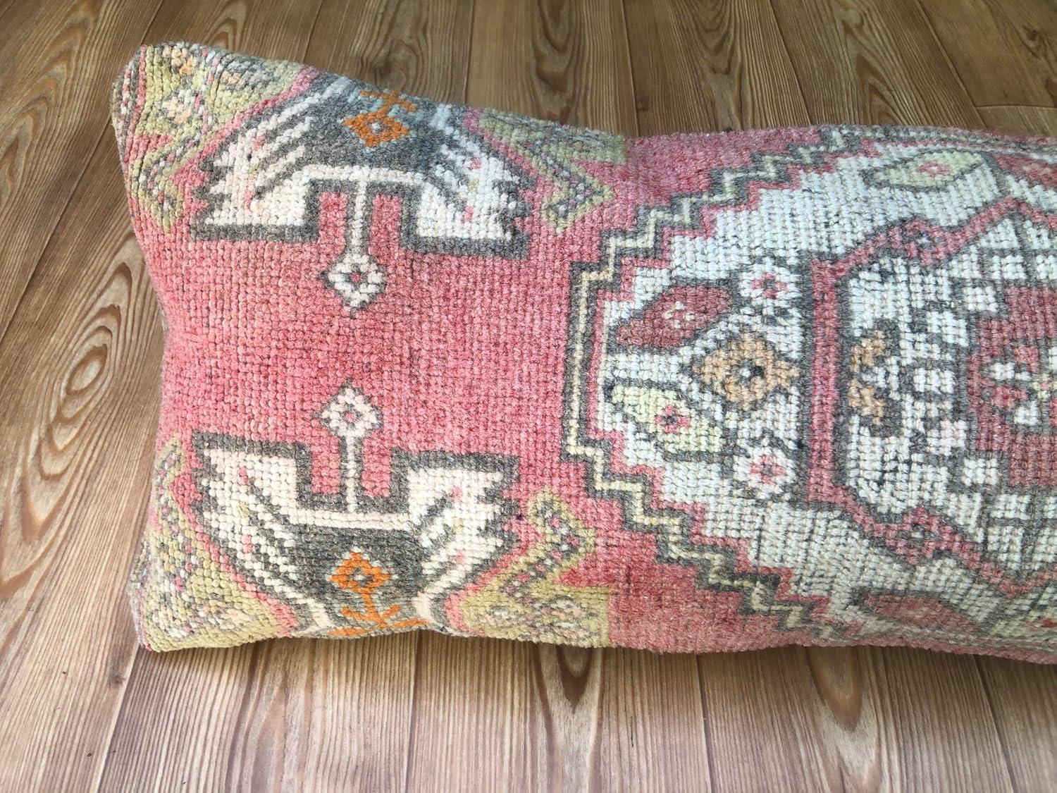 Turkish Lumbar Pillow Covers | Turkish Rug Pillow Cover | 15 x 38 inches Turkish Lumbar Pillows,Turkish Rug Pillow Cover /