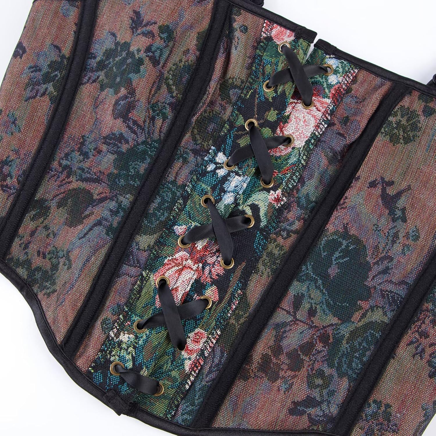 Jutrisujo Corset for Women Bustier Tops Vintage Renaissance Lace up Medieval Party