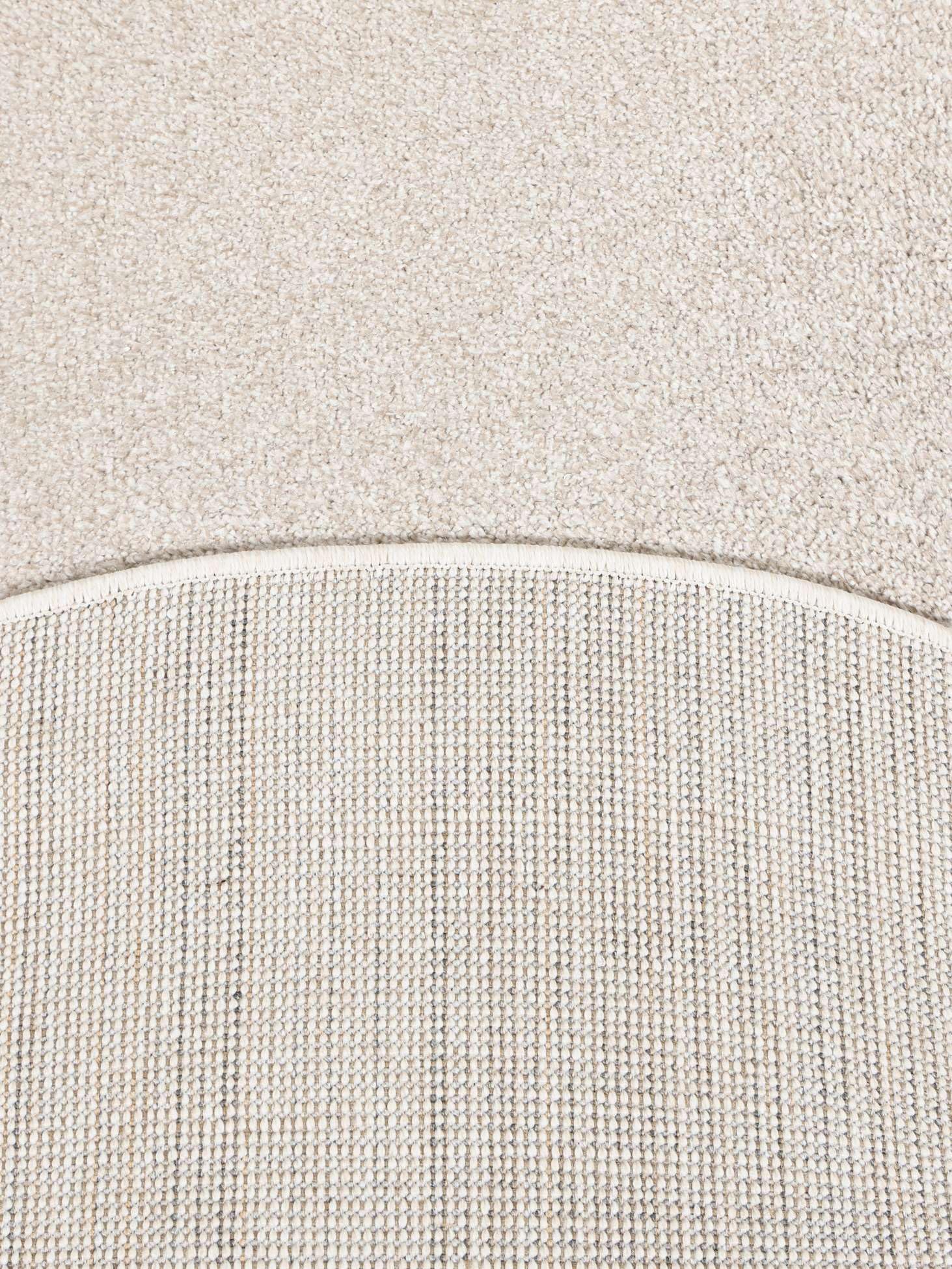 RugVista Amphi Teppich, Ø 240 cm, Grau/Taupe | Moderne, Rund, Niedriger Stapel, Nur chemische Reinigung, Oeko-Tex 100