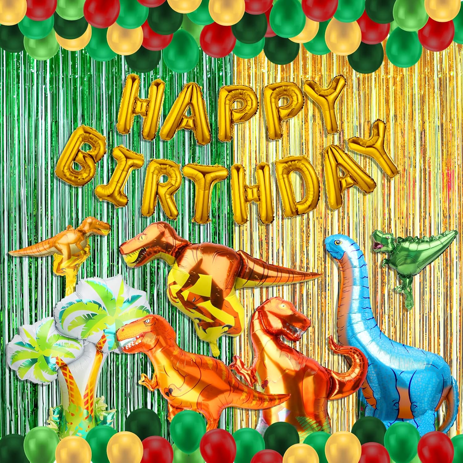 142-teiliges Dino Party Set - Mitgebsel & Deko Für Kindergeburtstag