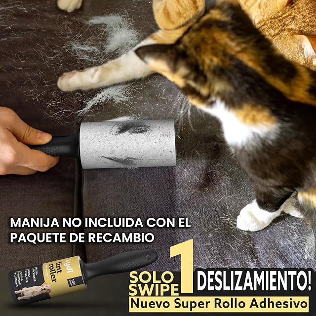 Foto 6 de 7 de Tydi Rodillo Quitapelos Mascotas - 6 Rollos (600 Hojas)