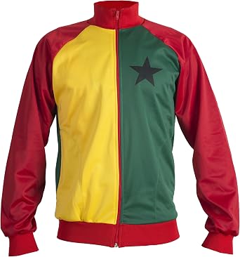 Ghana 1980s National Flag Africa World Cup Jacket Tracksuit Jumper Man Top - Replica