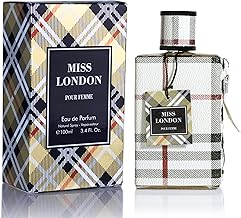 Miss London for Women Eau De Parfum - Honeysuckle, Rose, Jasmine, Peony - Elegant Blends with Floral, Citrus & Woody Note - Fresh & Feminine Scent - 100ml Bottle for Daily Wear & Special Occasions
