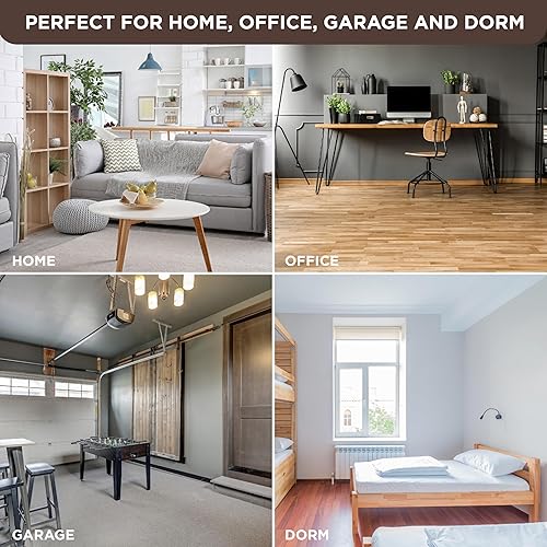 Miniatura 7 de HOLDN' STORAGE Armario portátil para colgar ropa con cubierta marrón, barra colgante resistente con 50 libras. Capacidad de peso montaje súper