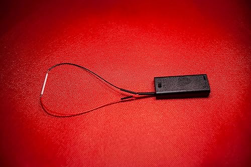 Miniatura 3 de mlnyitus Filamento LED rojo Kit de luz LED brillante de superhéroe para Halloween, decoración de casco para máscara de cosplay, ojos de luz,