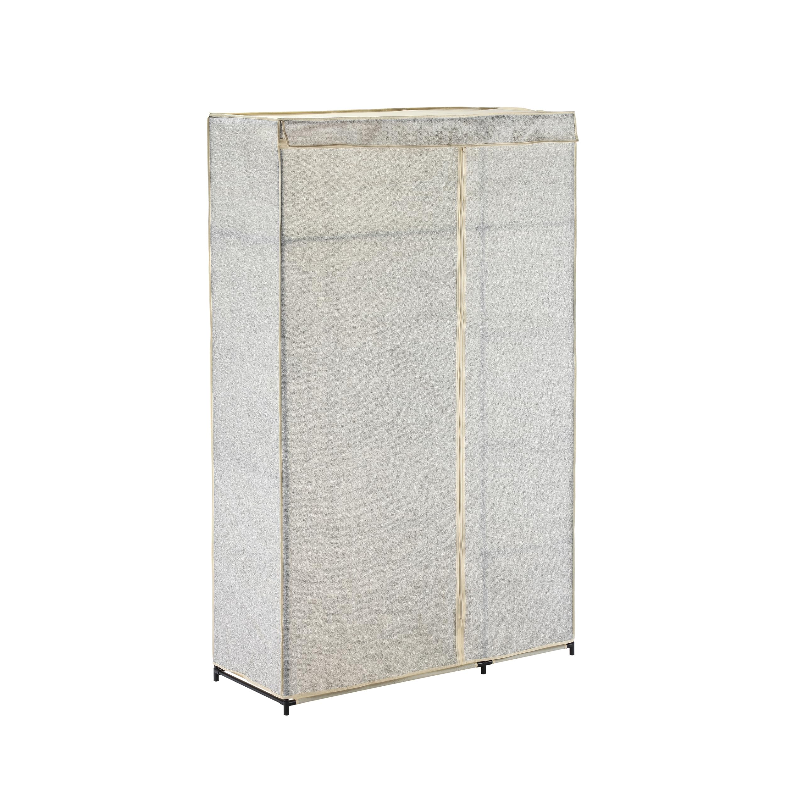 MSV XL Stoffschrank Kleiderschrank Faltschrank Campingschrank Stoff mit Kleiderstange 110 x 174,5 x 45 cm