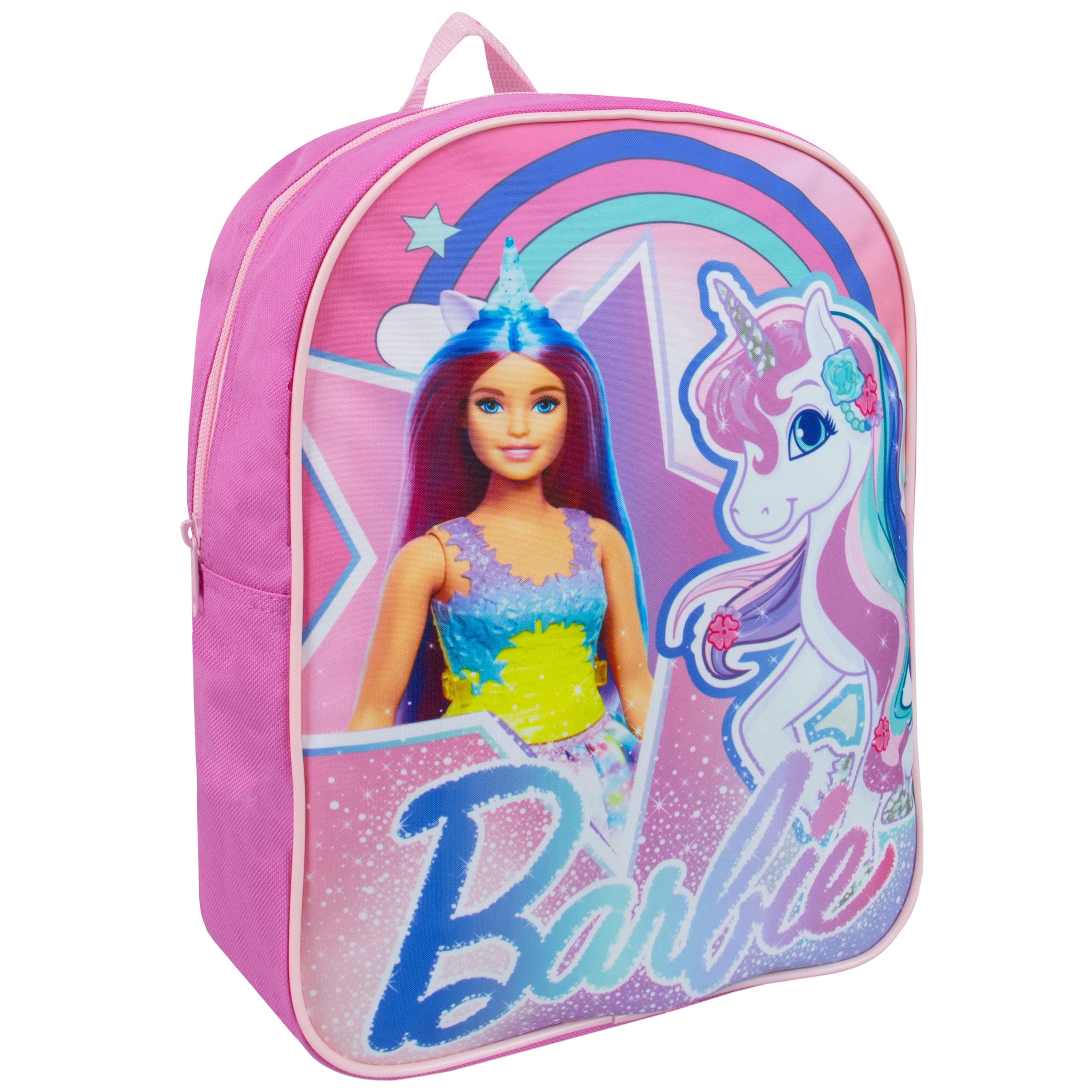 Barbie School Backpack | Unicorn Backpack | Girls Backpacks | Kindergarten Rucksack For Girls | One Size Pink