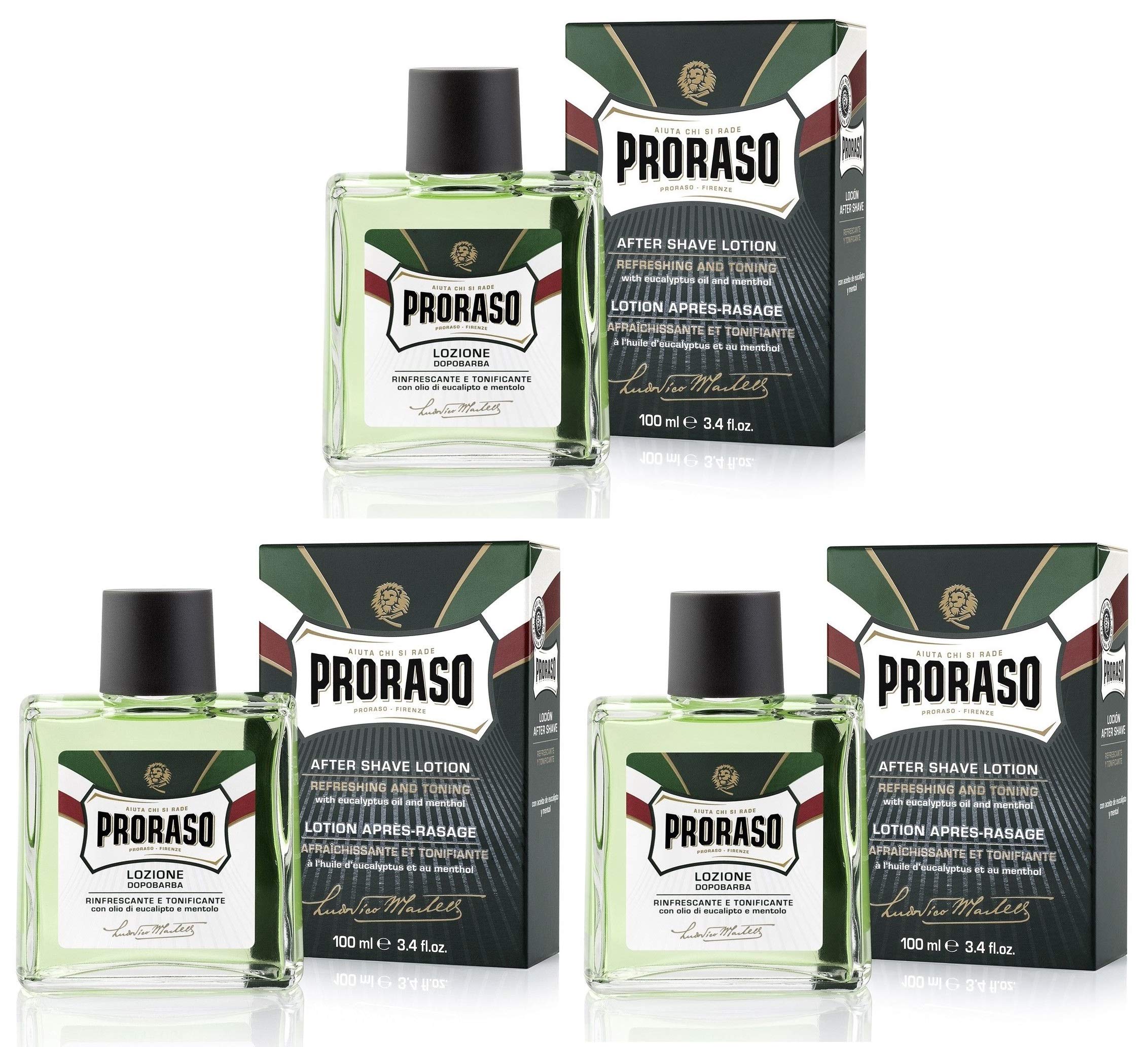 Proraso Proraso Green balsam po goleniu, 3 sztuki, 100 ml