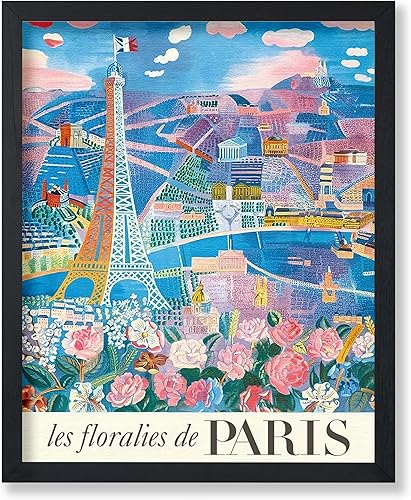 Poster Master Póster de viaje vintage, impresión retro de Francia, arte de París, arte de la Torre Eiffel, regalo elegante para él, ella, amante de