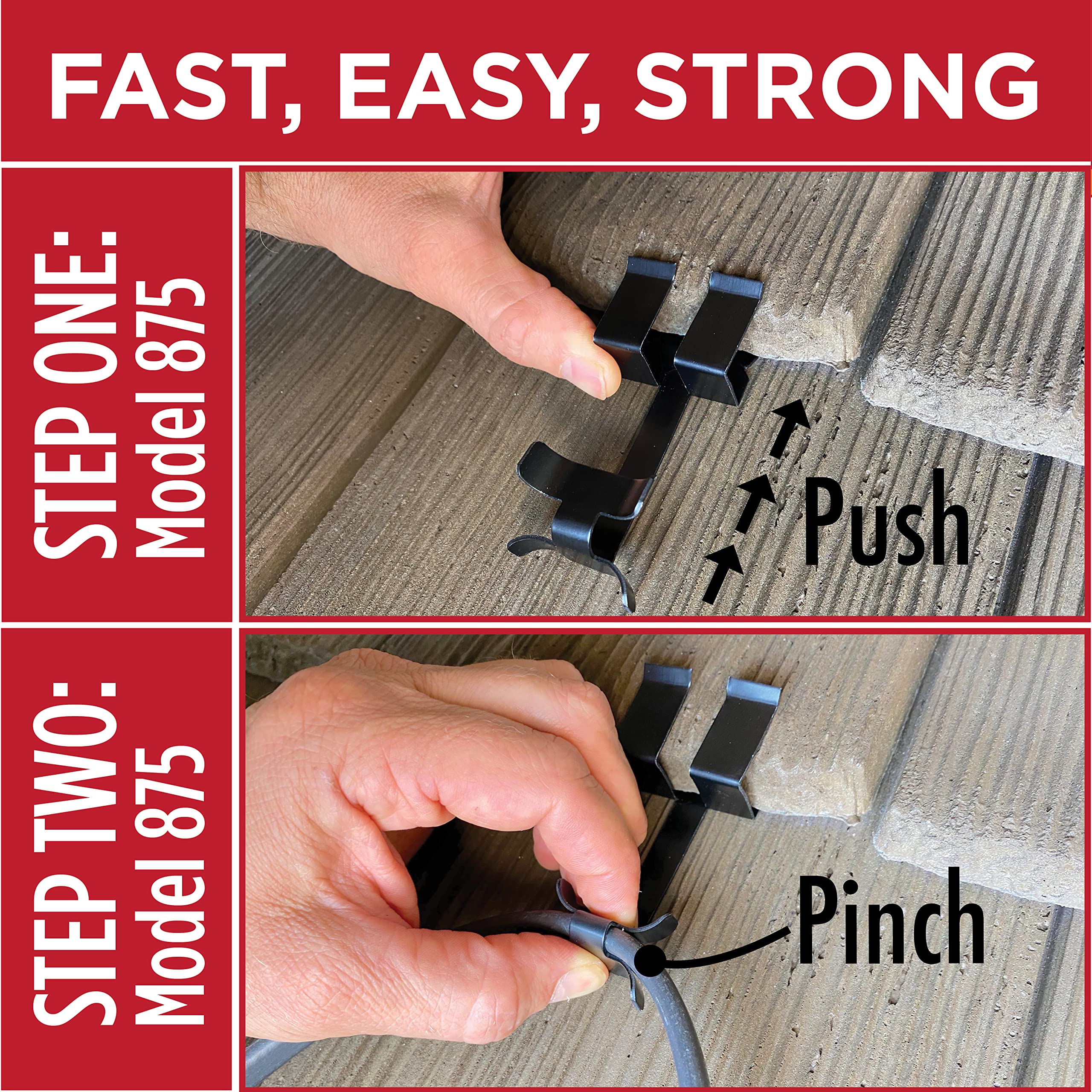 Roof Clips for Roof Heat Cable Installation (.825-25 Pack) — Amazon image 3