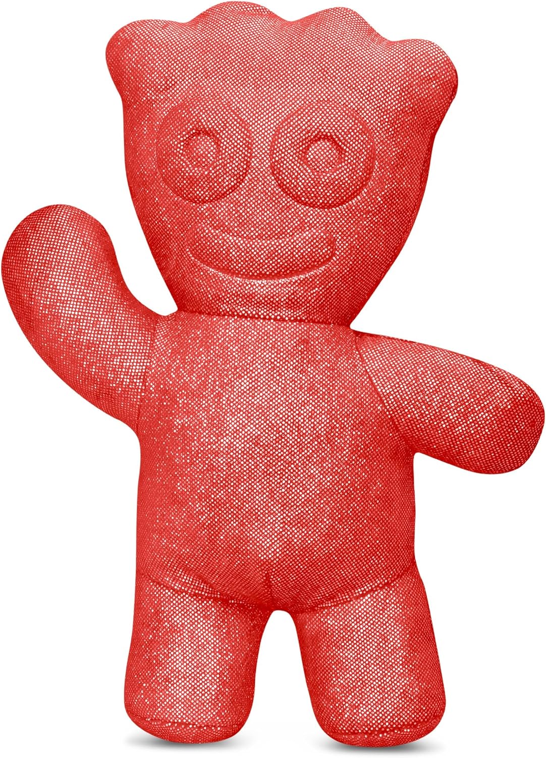 iscream Sour Patch Kids Sparkly 16.75" x 12" Candy Character Shaped Pillow, Pink