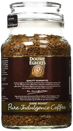 Douwe Egberts Pure Indulgence Instant Coffee, Dark Roast, 6.7-Ounce, 190g (Pack of 2)