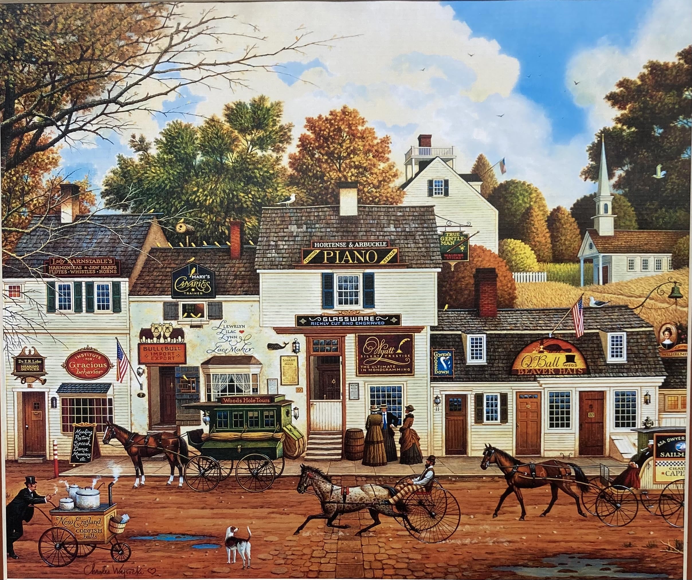 Amazon.com: Charles Wysocki Old Cape Cod New FRAMED Art Americana