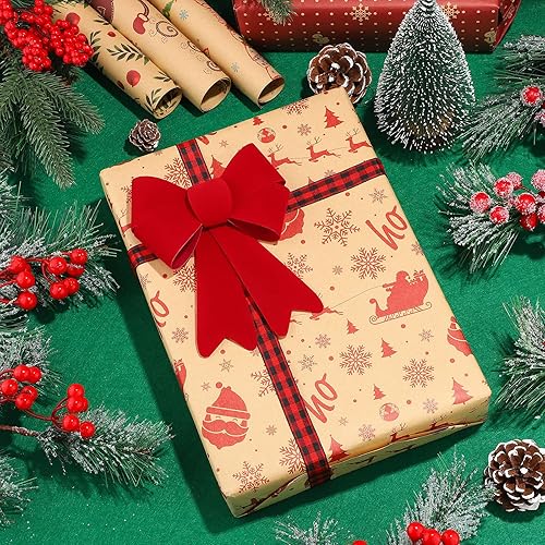 Miniatura 3 de MCEAST 20 lazos de PVC para decoración de Navidad, 6.2 x 4.7 pulgadas, coronas de árbol de mesa de Navidad, lazos para colgar y decorar puertas,