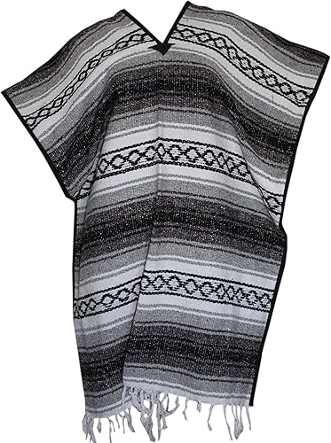 Miniatura 6 de Del Mex Classic Mexican Blanket Poncho