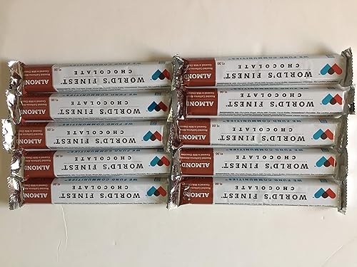 FRESH y NUEVO - 10 barras - Chocolate con leche con almendras