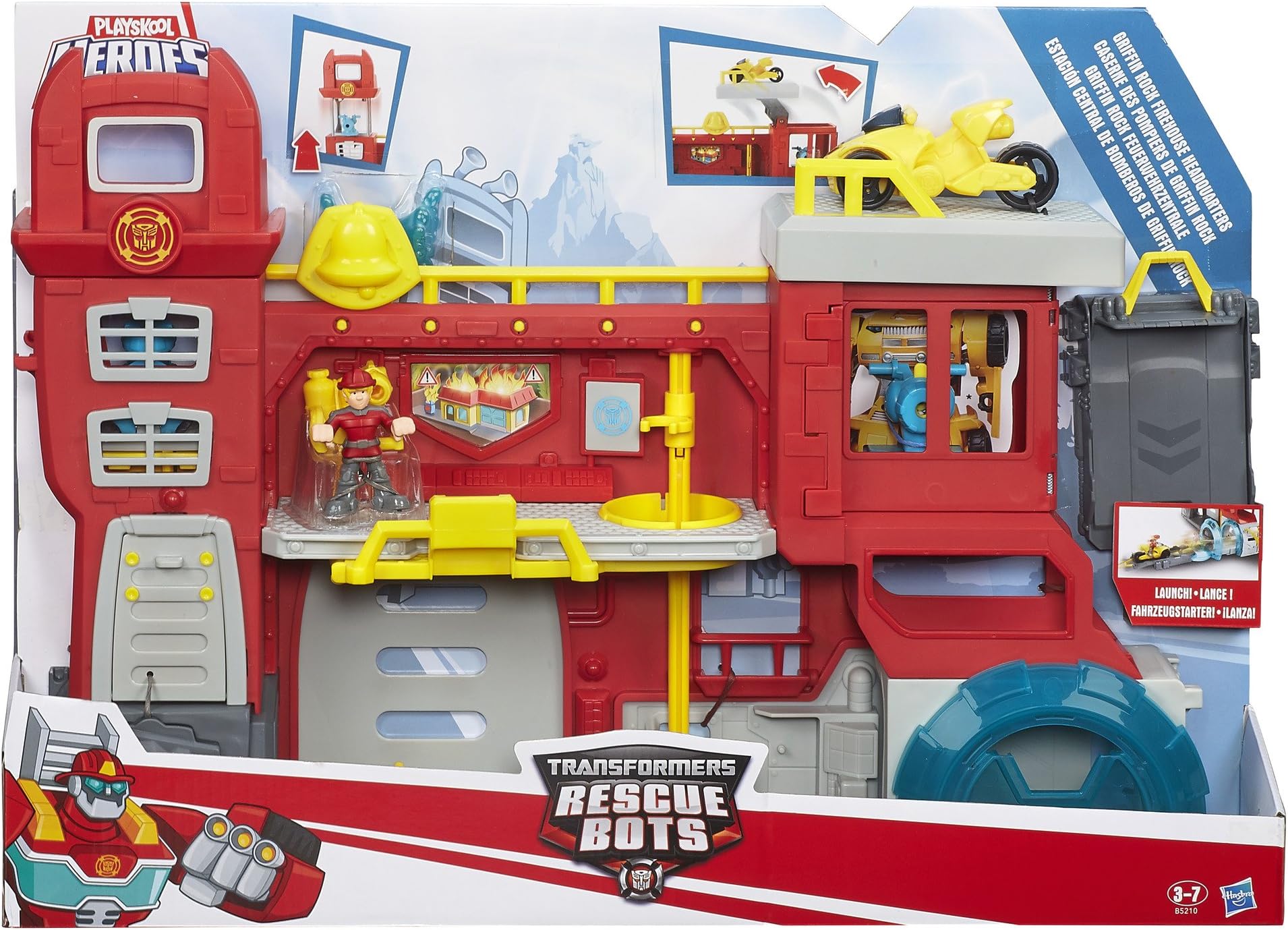 Playskool Heroes Transformers Rescue Bots Griffin Rock Firehouse Headquarters Toy