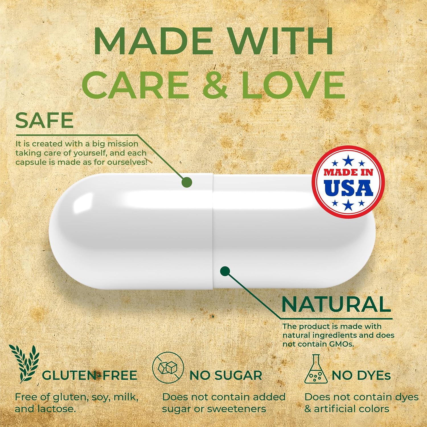 HERBALICIOUS Chicken Collagen Capsules – Collagen Supplement for Joint, Skin & Bone Support – Hydrolyzed Collagen Peptides from Chicken Bone Broth – Non-GMO, Anti-Aging – 120 Capsules - Image 5