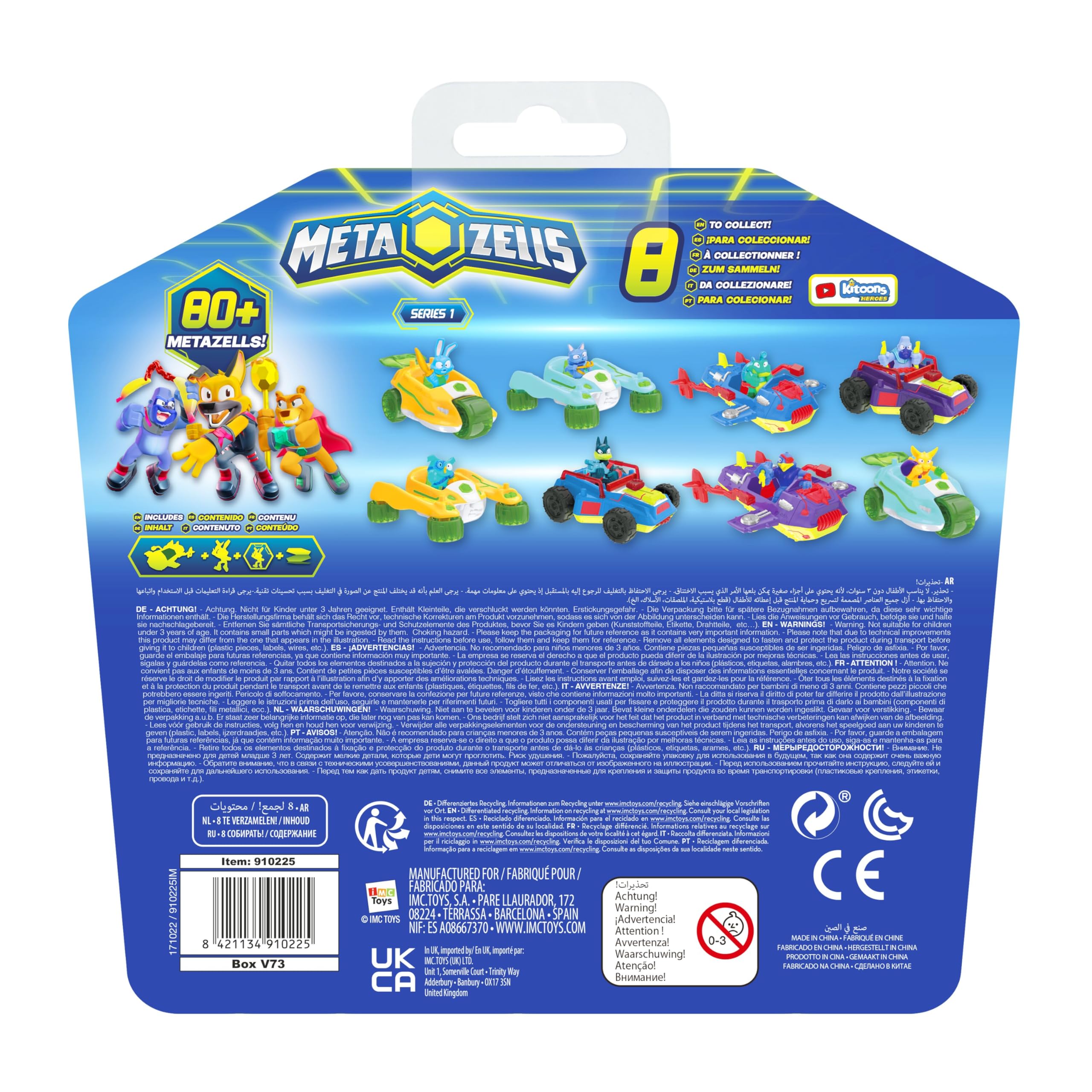 METAZELLS Imc toys METAZELLS 910218 Avion Collector Bleu +
