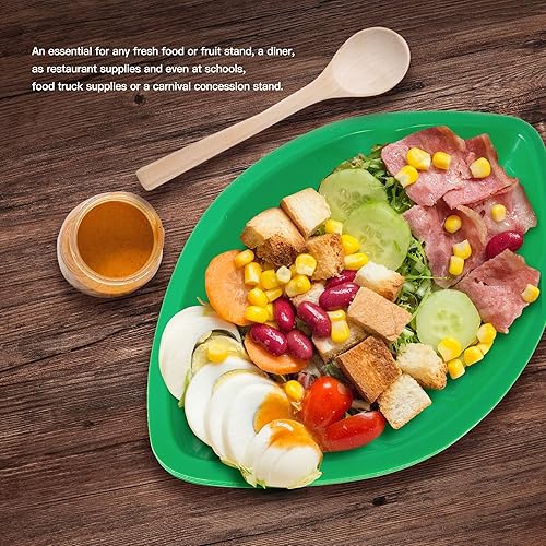 Miniatura 7 de PowerTRC Bandeja reutilizable para aperitivos, bandeja para dulces, aperitivos o inmersión con diseño de hoja de palmera, bandeja de decoración