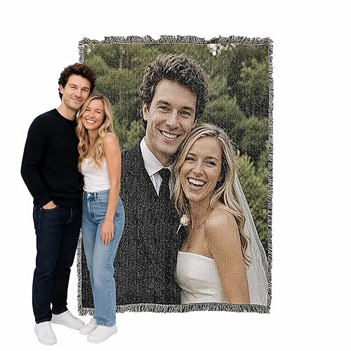 Pure Country Weavers Personalized Woven Photo Blanket 100% Cotton -