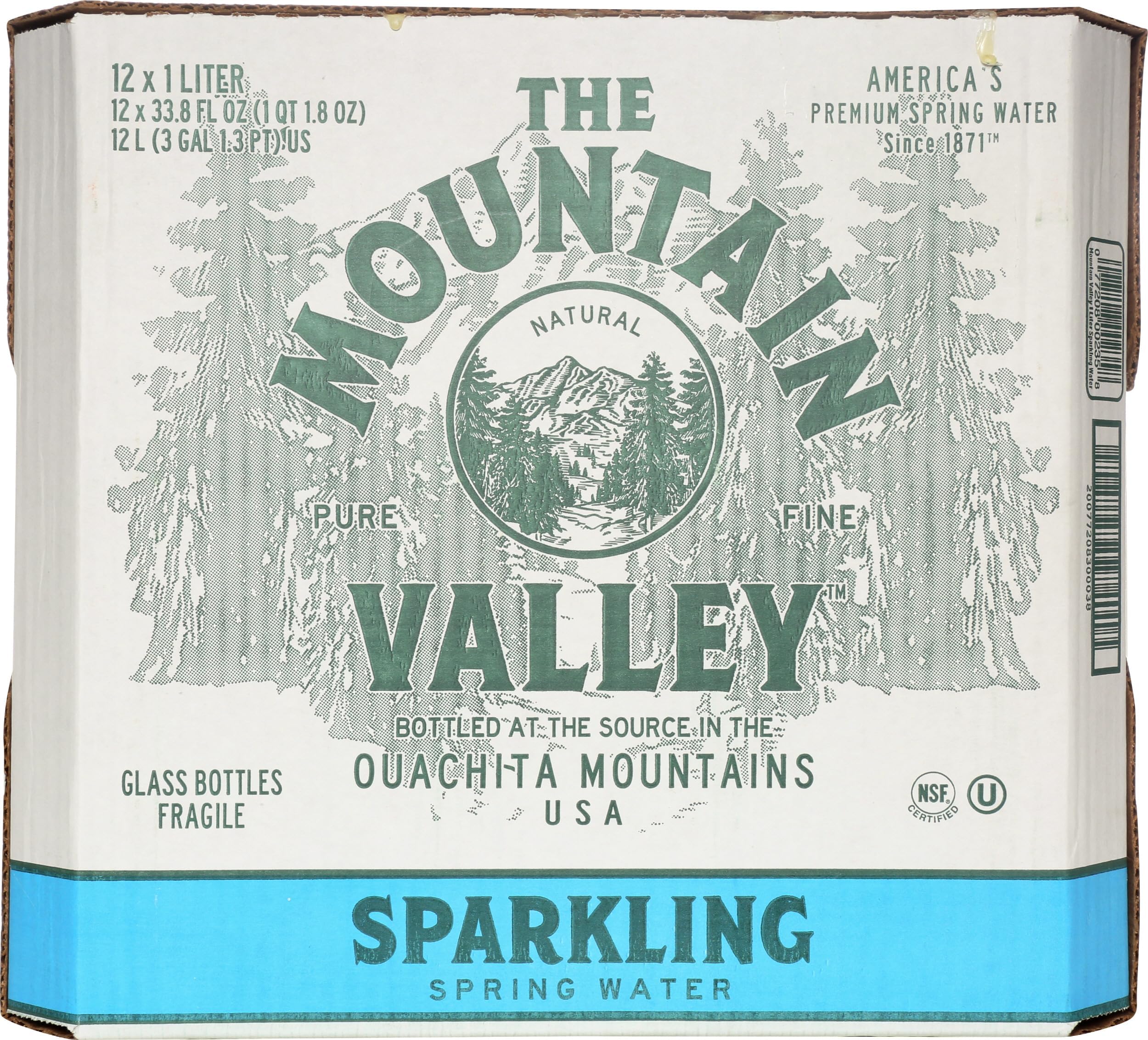 Mountain Valley Water, Water Sparkling, 12pk, 33.8 Fl Oz