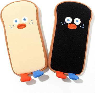 Amazon かわいい 食パントースト キャラクター 小物 ポーチ ペンケース 筆箱 Brunch Brother Runtoast Pencase Burned Toast ペンケース 文房具 オフィス用品
