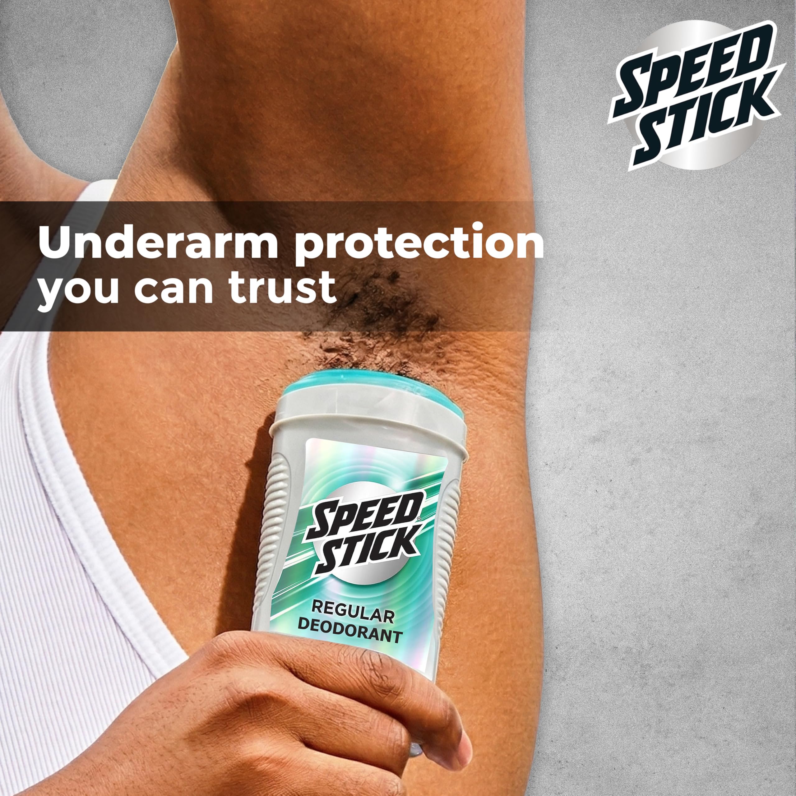 Speed Stick Deodorant for Men, Regular, 3 Ounce (Pack of 4) | 24-Stunden-Schweiß- und Geruchsschutz, Achsel-Anti-Transpirant für Männer, Männerpflege, Alltag, Aktiver Lebensstil