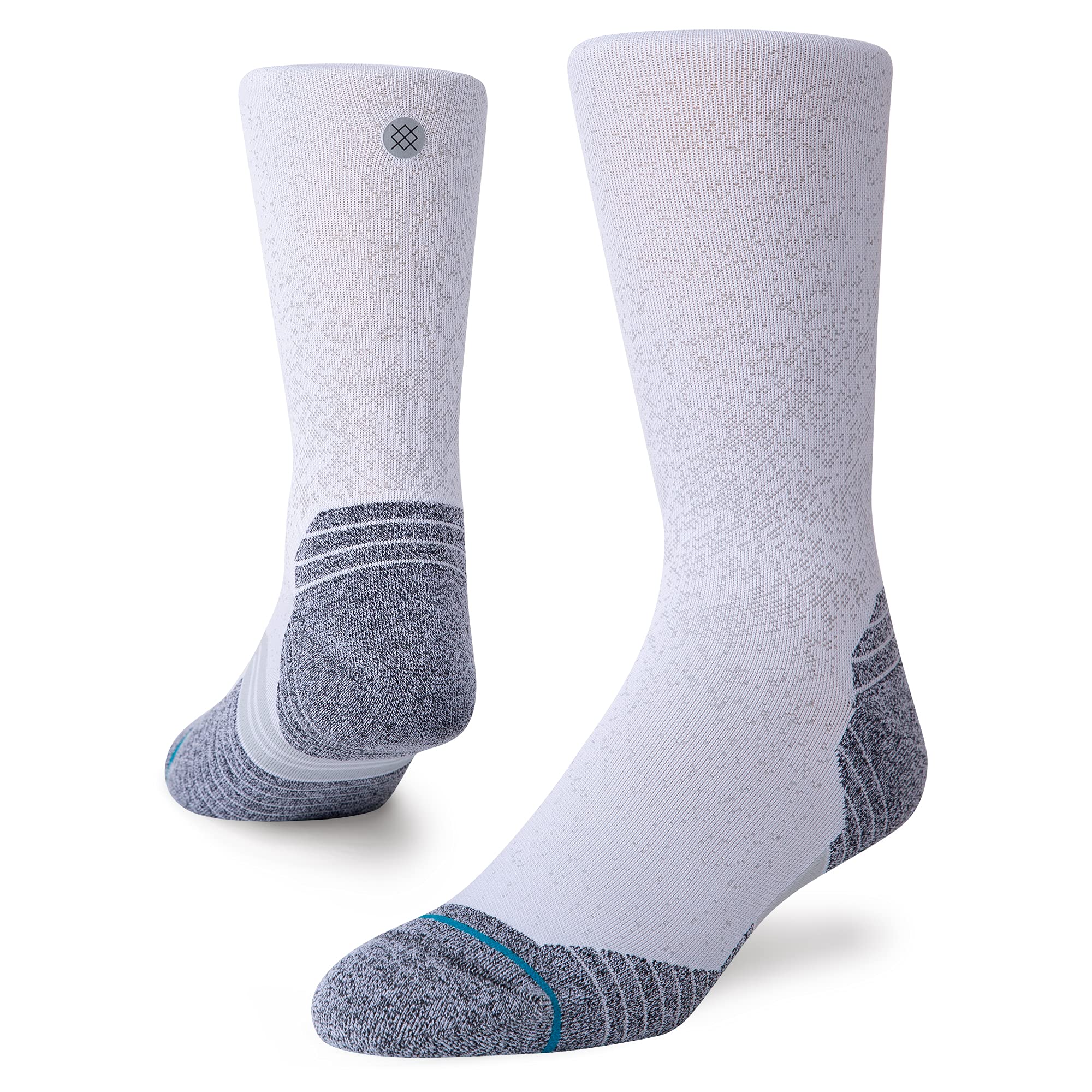 Stance Crew Sock - Run - Feel 360 x Infiknit (White, Large)
