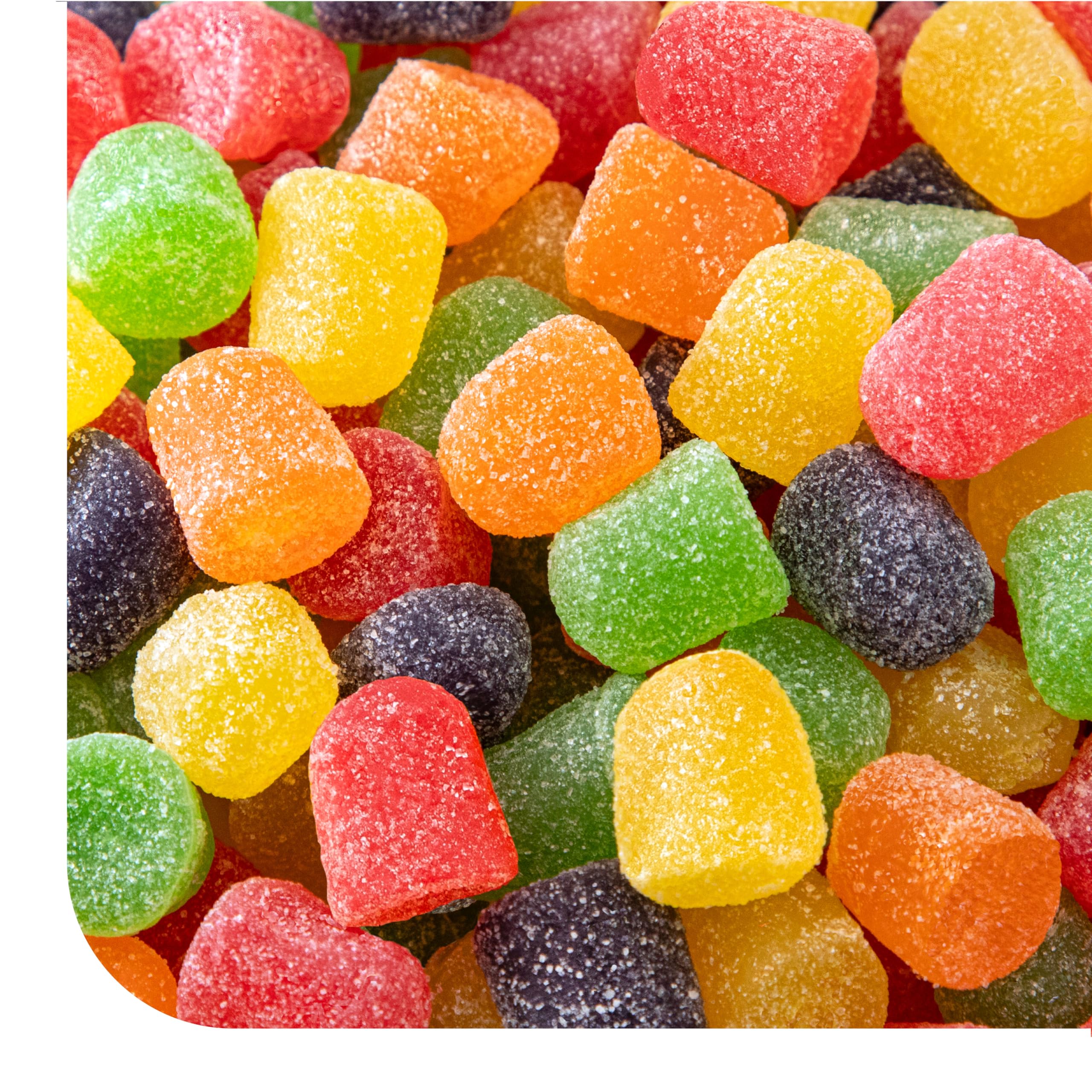 Gum Drops - 2 Pound Bulk Pack - Jelly Candy - Assorted Fruit Flavors