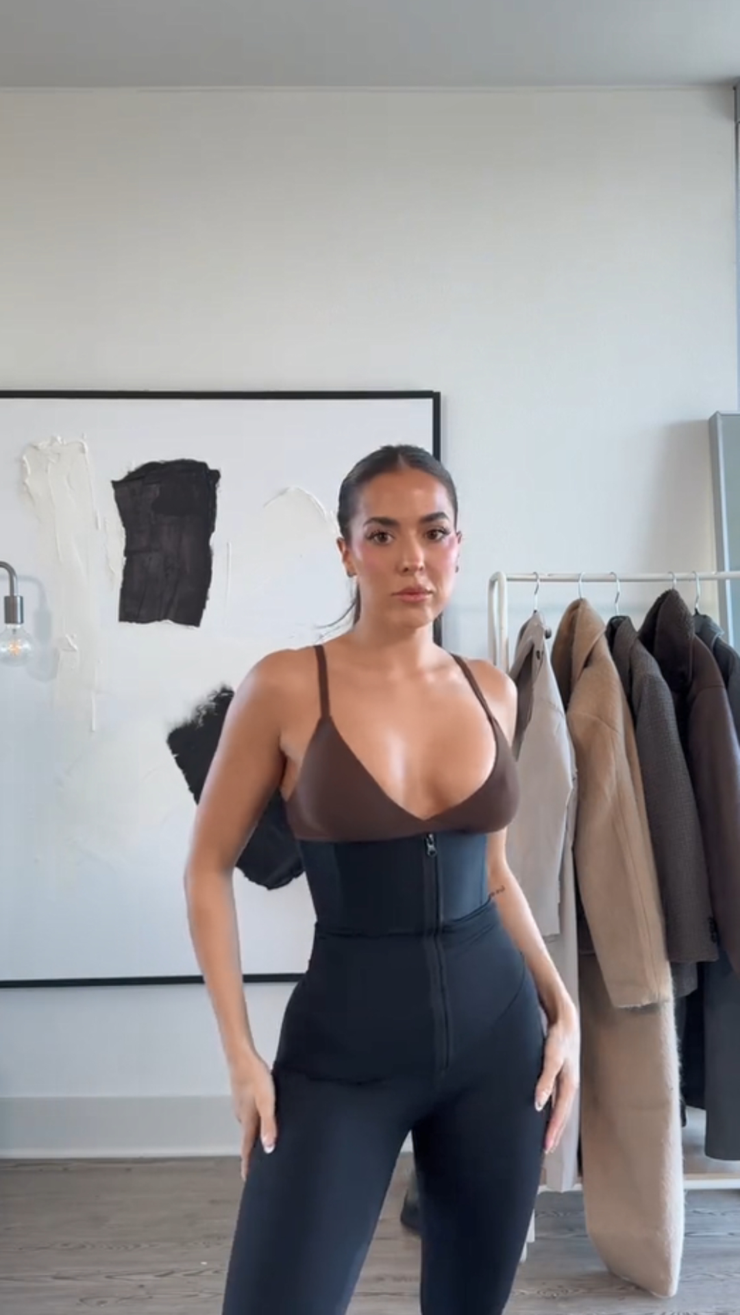 SHAPELLX Women High Waist Leggings Tummy Control ElasticFuse