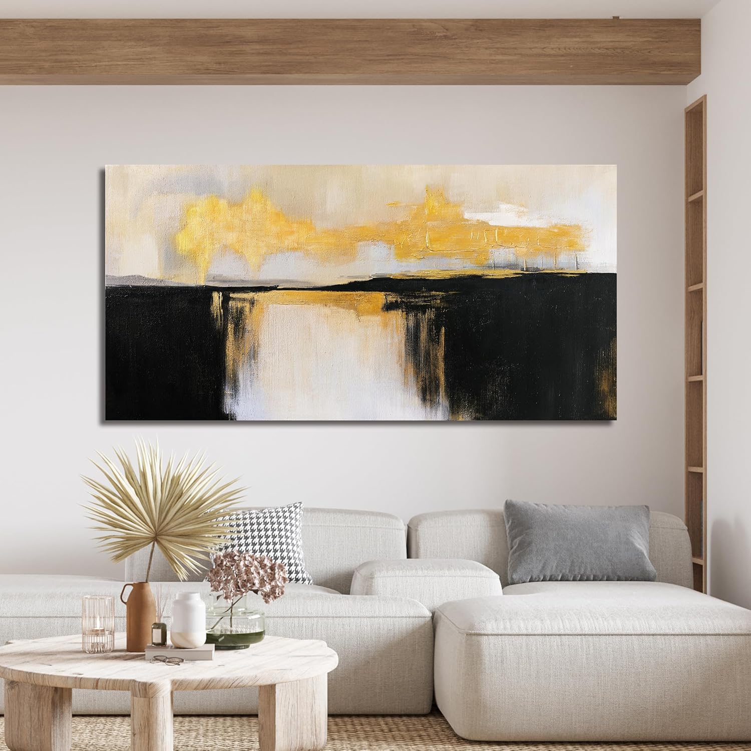 Canvas Wall Art Decor Wall Art Pictures For Living Room Black and White Wall Art Decor Canvas Abstract Art Work Colorful Abstract Wall Art Prints For Bedroom Office Kitchen Home Wall Decor 20 x 40