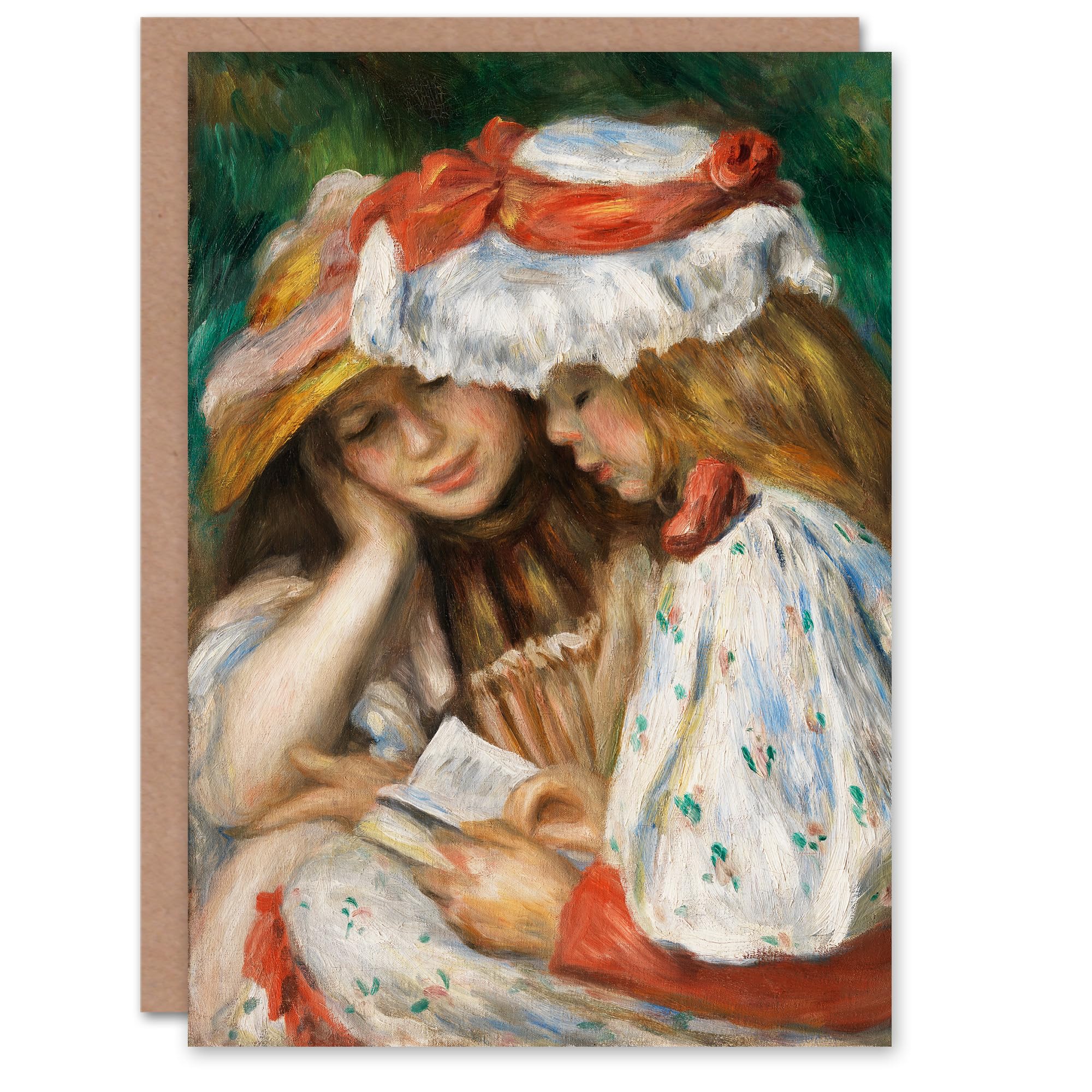 Artery8 Pierre Auguste Renoir Art Card Two Girls Reading