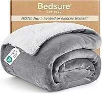 Vista 49 de Bedsure GentleSoft Manta Throw de Vellón Sherpa Tamaño Twin para Sofá - Manta Gruesa y Cálida Regalos para Mujeres y Niñas, Manta de Navidad Twin