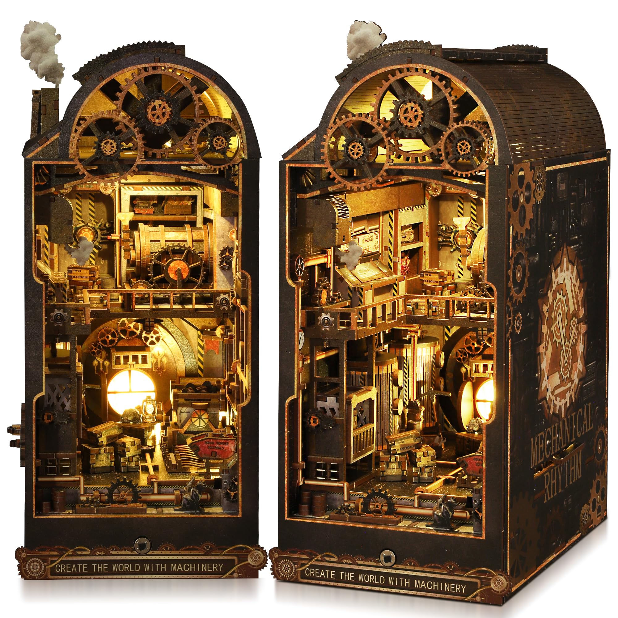 CRIOLPO Kit Book Nook DIY per Adulti - Casa in Miniatura con Luci LED da Montare, Modellismo 3D Creativo per Decorare Librerie - Regalo Originale per Appassionati di Fai da Te