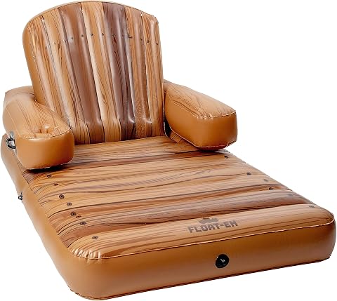 Float-Eh Adirondack Inflatable Pool Lounger for Adults