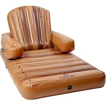 Float-Eh Adirondack Chair Inflatable Pool Lounger - Beach Floats are Thick, Durable, and Vinyl Designed - Floaties Inspired by The North
