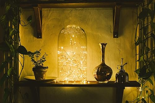 Miniatura 4 de Guirnalda de luces micro LED en alambre de cobre, Blanco Warm